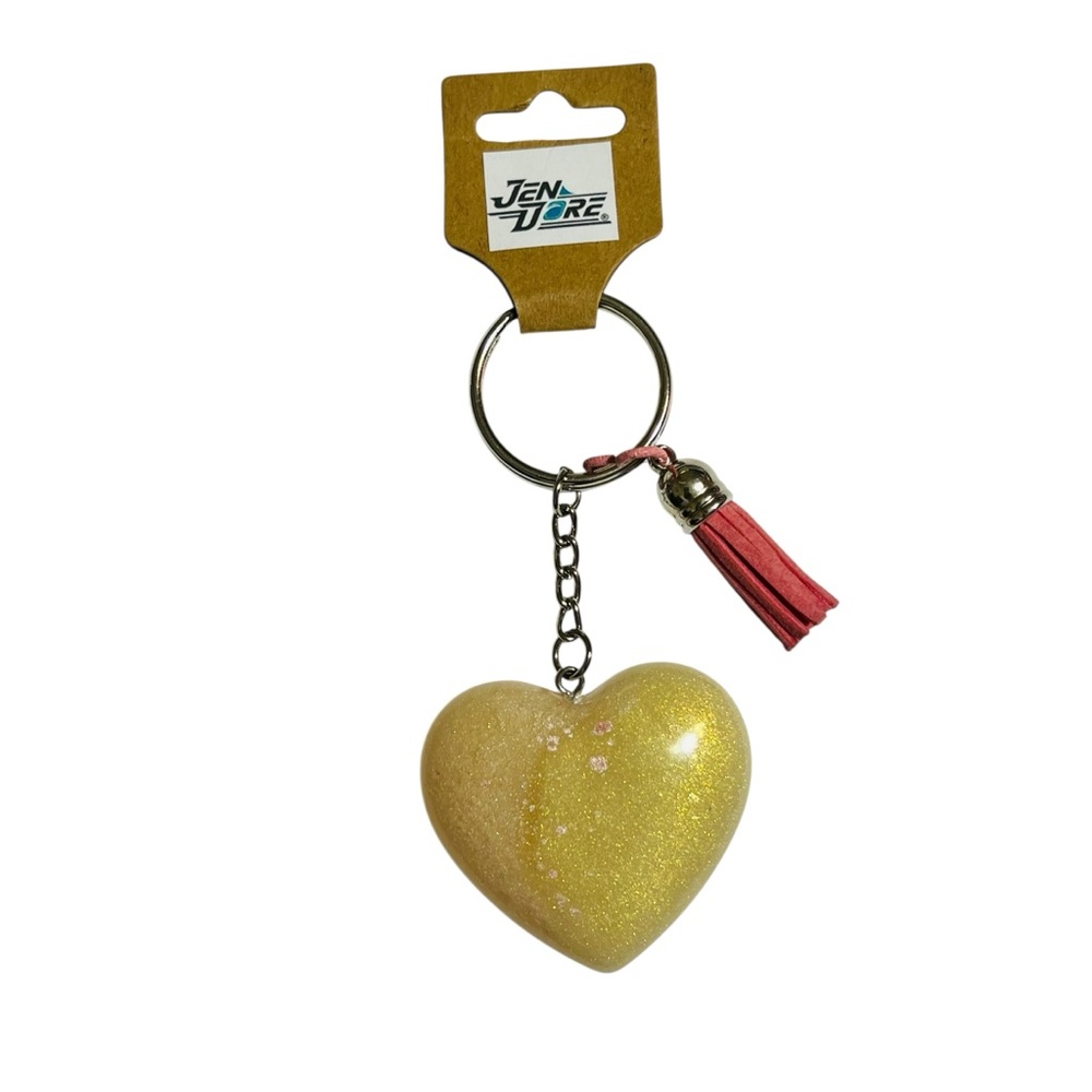 JenDore Handmade Heart Keychain Keyring Backpack Purse Bag Charm Accessory